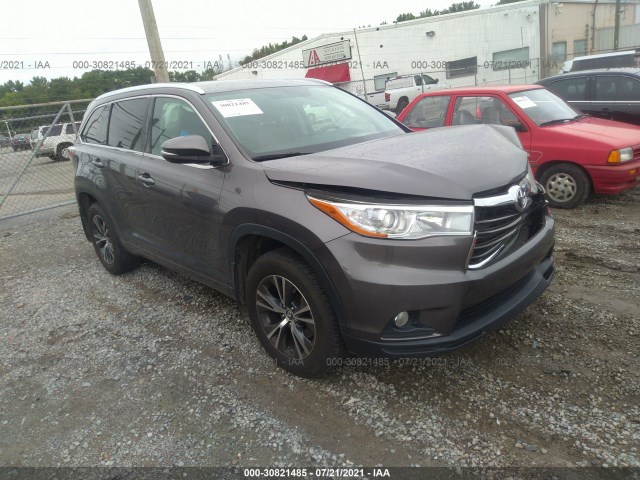 TOYOTA HIGHLANDER 2016 5tdjkrfh4gs332367