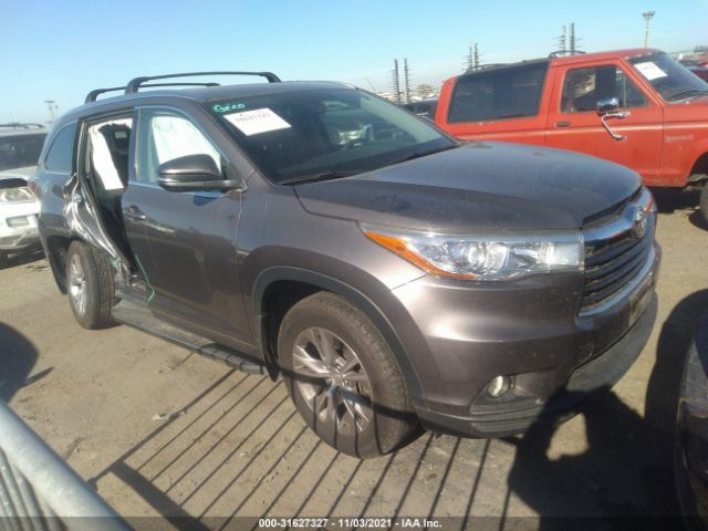 TOYOTA HIGHLANDER 2015 5tdjkrfh5fs111259