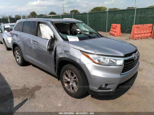 TOYOTA HIGHLANDER 2015 5tdjkrfh5fs127378