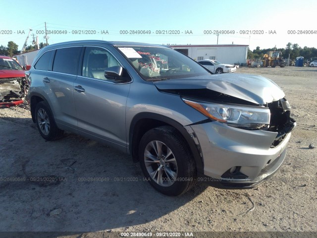 TOYOTA HIGHLANDER 2015 5tdjkrfh5fs161482