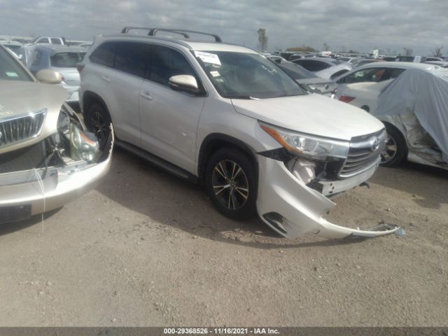 TOYOTA HIGHLANDER 2016 5tdjkrfh5gs320177