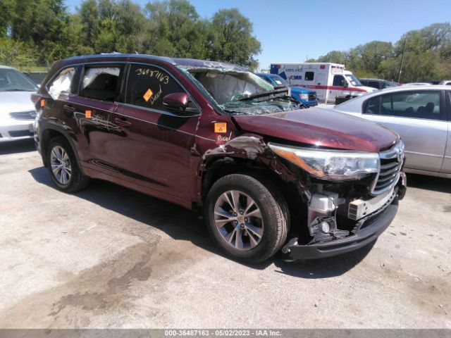 TOYOTA HIGHLANDER 2015 5tdjkrfh6fs113425