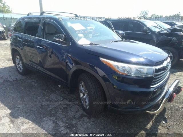 TOYOTA HIGHLANDER 2015 5tdjkrfh6fs120228