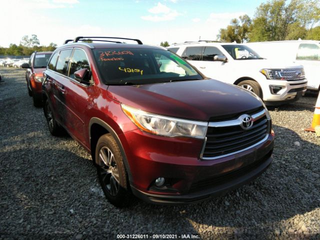 TOYOTA HIGHLANDER 2016 5tdjkrfh6gs326618