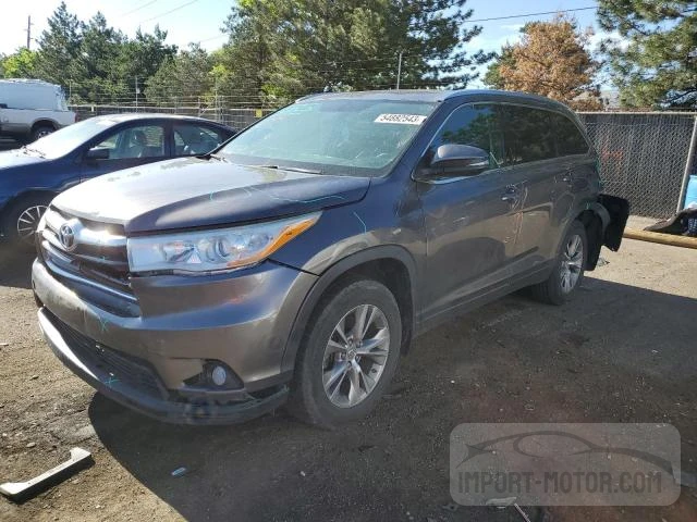 TOYOTA HIGHLANDER 2014 5tdjkrfh7es014353