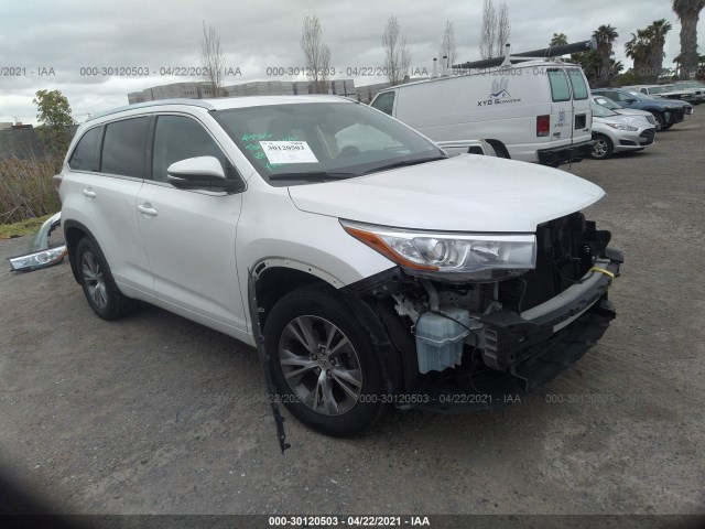 TOYOTA HIGHLANDER 2015 5tdjkrfh7fs123574