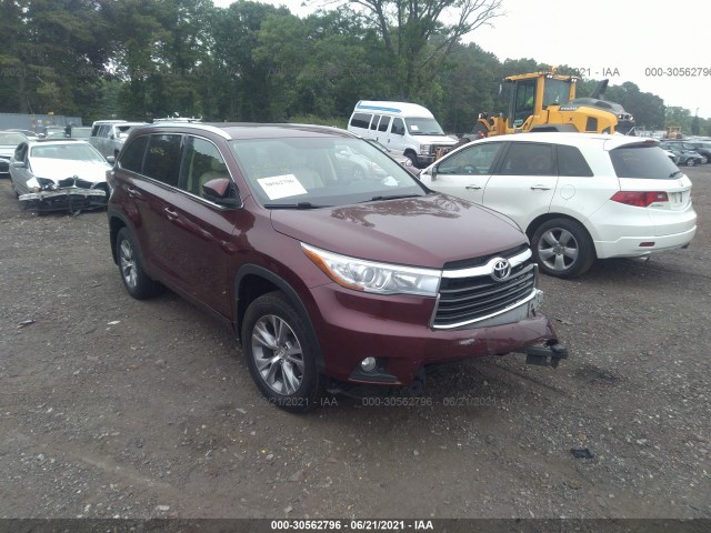 TOYOTA HIGHLANDER 2015 5tdjkrfh7fs136213