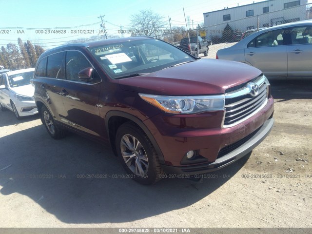 TOYOTA HIGHLANDER 2015 5tdjkrfh7fs150533