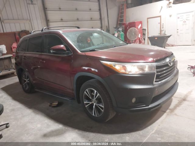 TOYOTA HIGHLANDER 2016 5tdjkrfh7gs289594