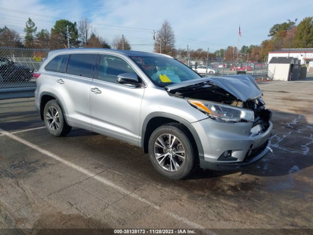 TOYOTA HIGHLANDER 2016 5tdjkrfh7gs313344