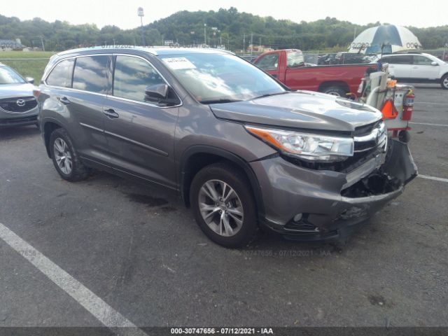 TOYOTA HIGHLANDER 2015 5tdjkrfh8fs127181