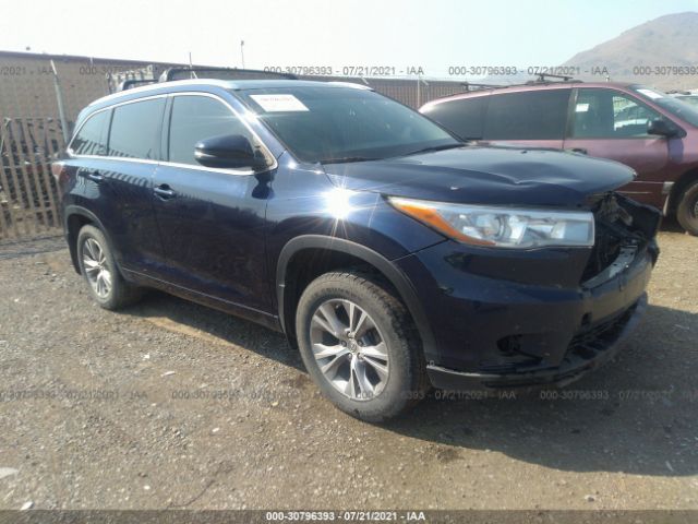 TOYOTA HIGHLANDER 2015 5tdjkrfh8fs153537