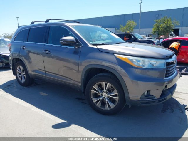 TOYOTA HIGHLANDER 2015 5tdjkrfh8fs212120