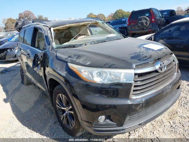 TOYOTA HIGHLANDER 2016 5tdjkrfh8gs242008