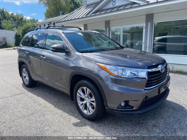 TOYOTA HIGHLANDER 2015 5tdjkrfh9fs098774