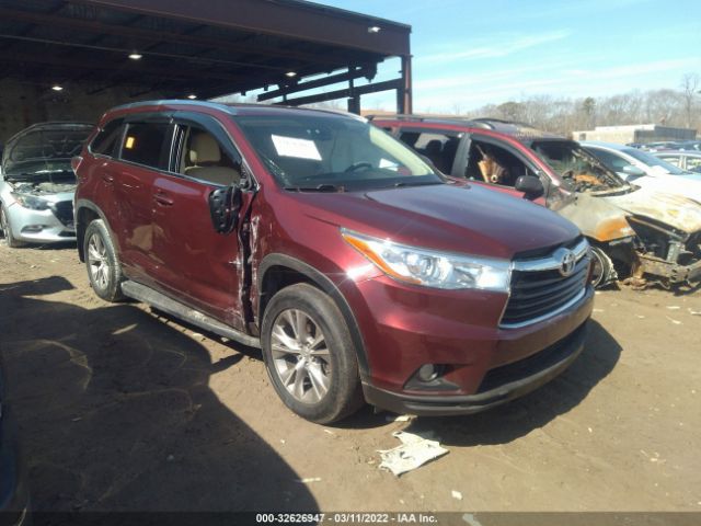 TOYOTA HIGHLANDER 2015 5tdjkrfh9fs140988