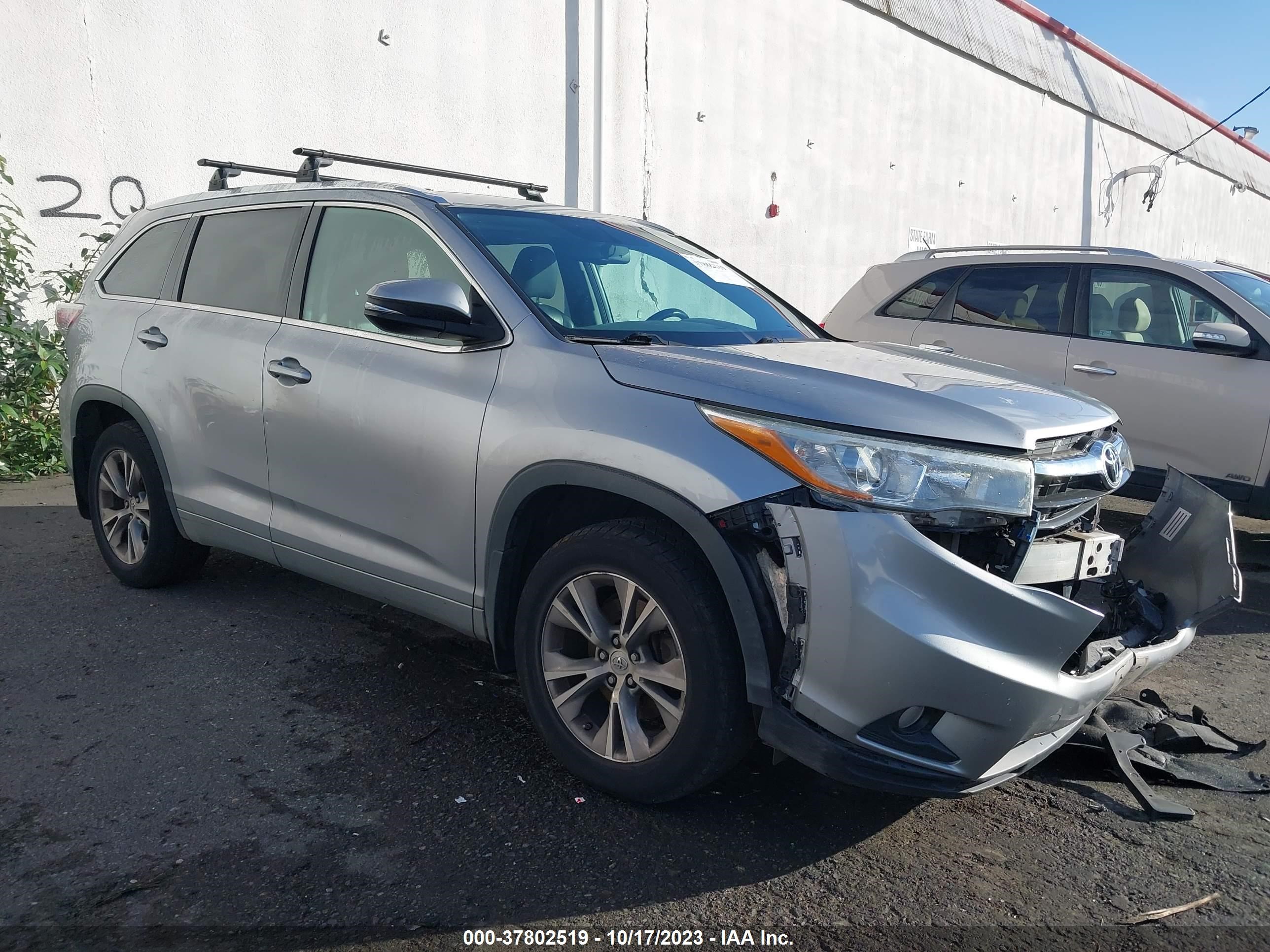 TOYOTA HIGHLANDER 2015 5tdjkrfh9fs150467