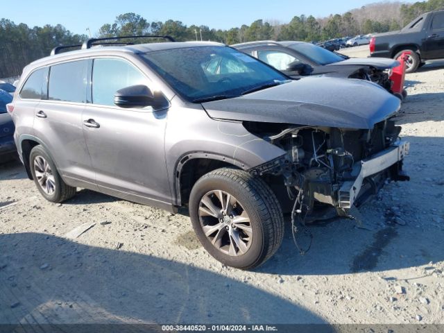 TOYOTA HIGHLANDER 2015 5tdjkrfh9fs155488