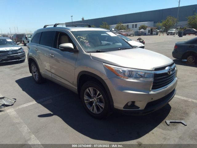 TOYOTA HIGHLANDER 2015 5tdjkrfh9fs175143