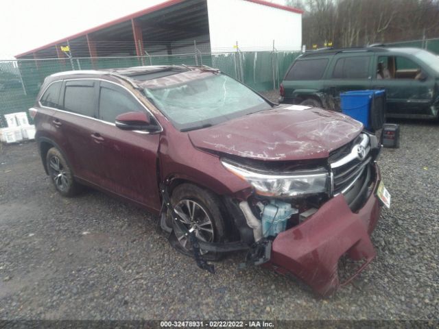 TOYOTA HIGHLANDER 2016 5tdjkrfh9gs292352