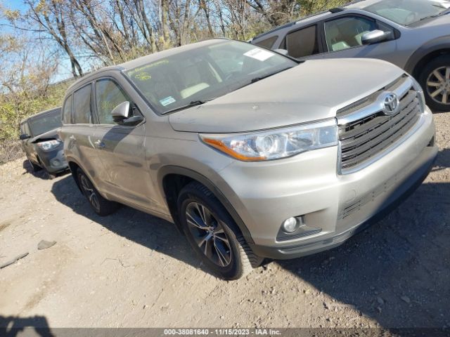 TOYOTA HIGHLANDER 2016 5tdjkrfh9gs317878