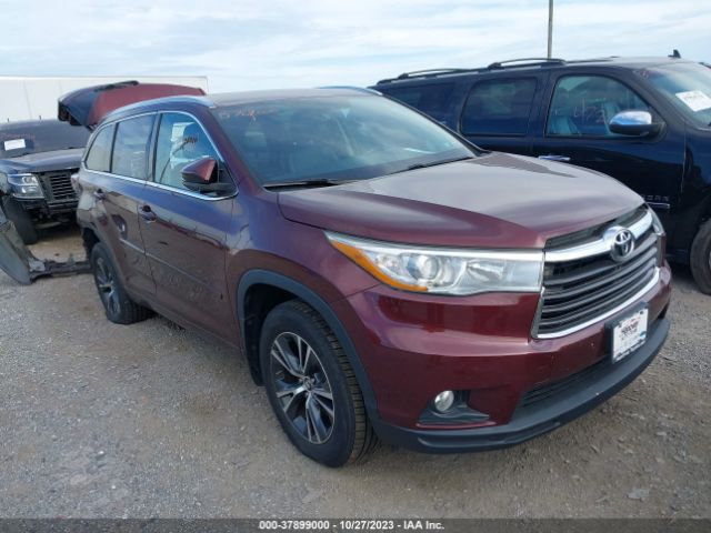 TOYOTA HIGHLANDER 2016 5tdjkrfh9gs333160