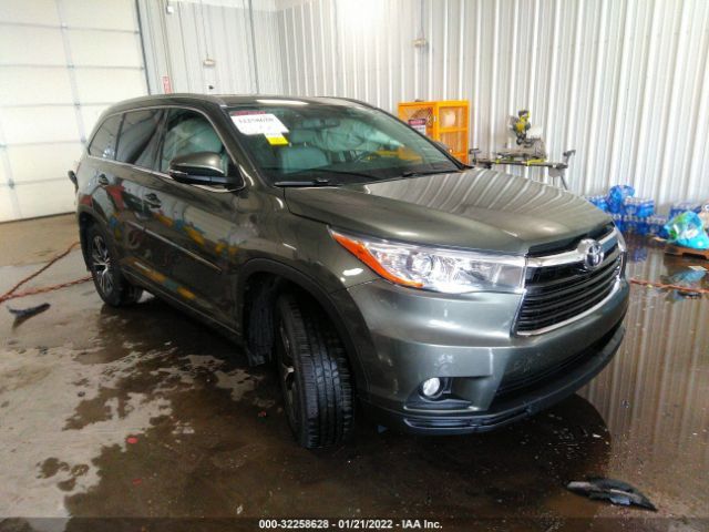 TOYOTA HIGHLANDER 2016 5tdjkrfh9gs349536