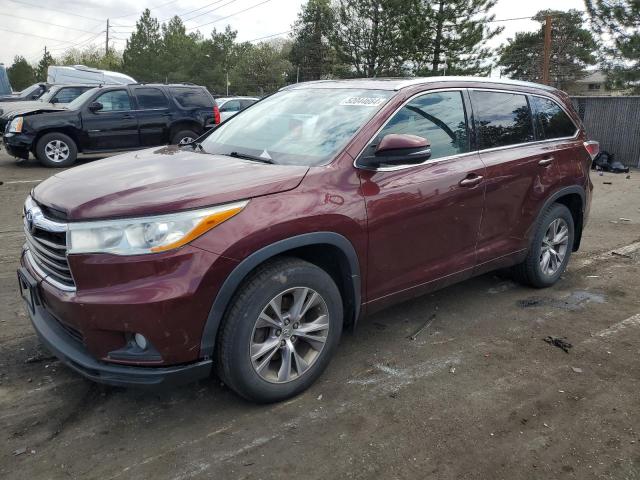 TOYOTA HIGHLANDER 2014 5tdjkrfhxes010247