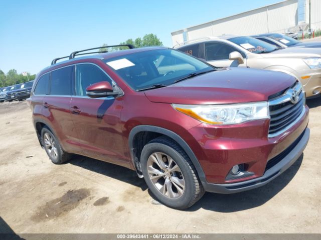 TOYOTA HIGHLANDER 2015 5tdjkrfhxfs120684