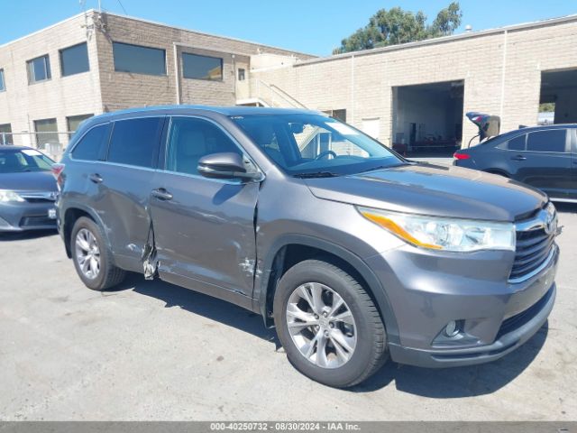 TOYOTA HIGHLANDER 2015 5tdjkrfhxfs137999