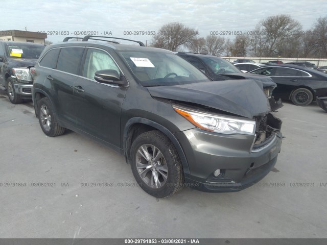 TOYOTA HIGHLANDER 2015 5tdjkrfhxfs188273