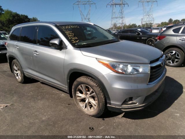 TOYOTA HIGHLANDER 2015 5tdjkrfhxfs204682