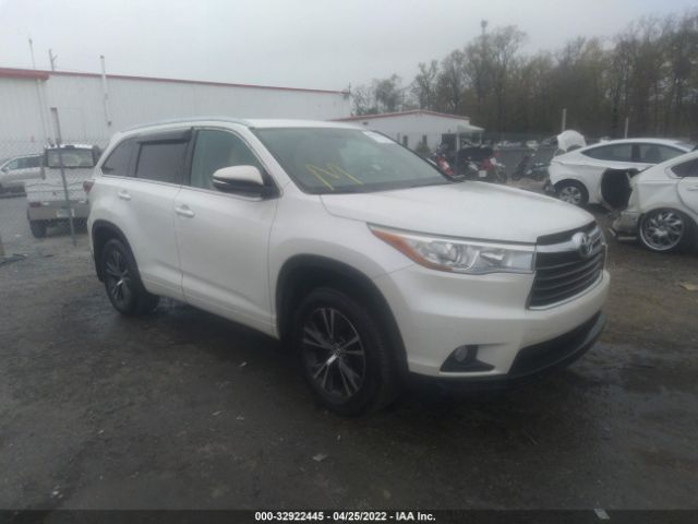 TOYOTA HIGHLANDER 2016 5tdjkrfhxgs263541