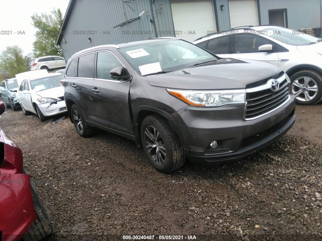 TOYOTA HIGHLANDER 2016 5tdjkrfhxgs291324