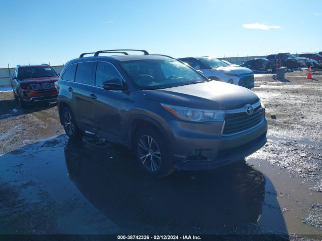 TOYOTA HIGHLANDER 2016 5tdjkrfhxgs294272