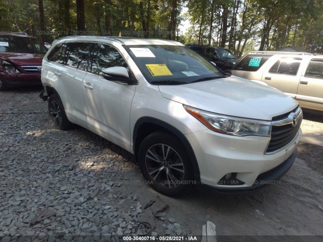 TOYOTA HIGHLANDER 2016 5tdjkrfhxgs301141