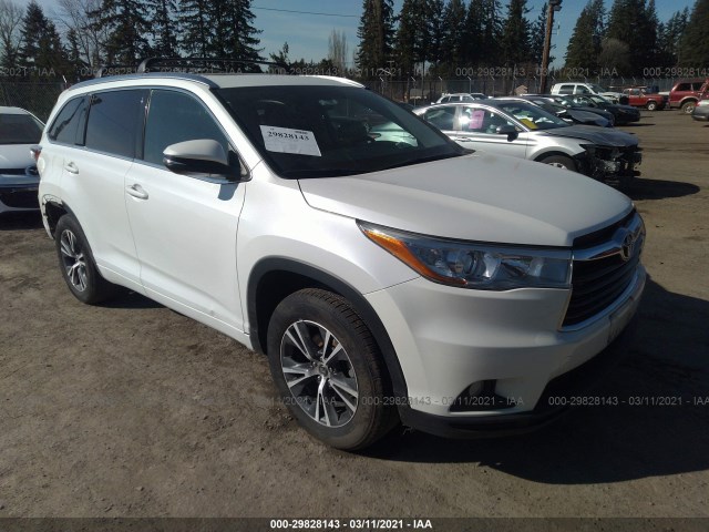 TOYOTA HIGHLANDER 2016 5tdjkrfhxgs326444