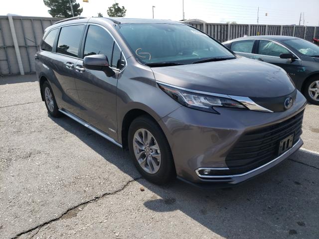 TOYOTA SIENNA XLE 2021 5tdjrkec0ms008742