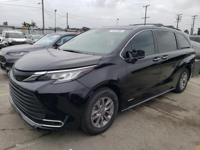 TOYOTA SIENNA XLE 2021 5tdjrkec1ms010743