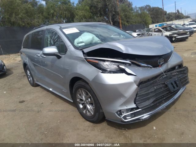 TOYOTA SIENNA 2021 5tdjrkec1ms018230