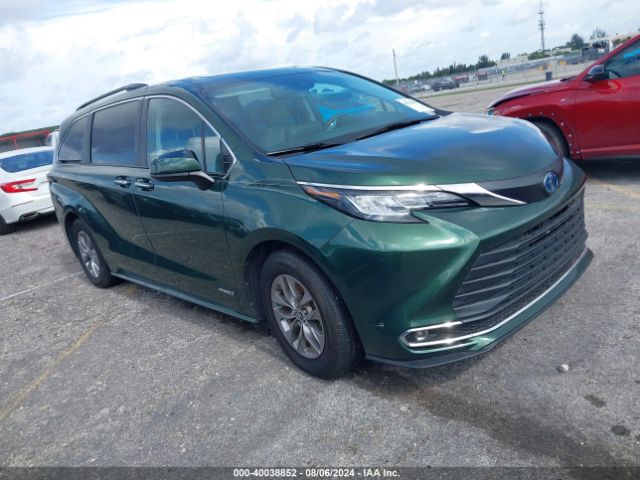 TOYOTA SIENNA 2021 5tdjrkec2ms027681