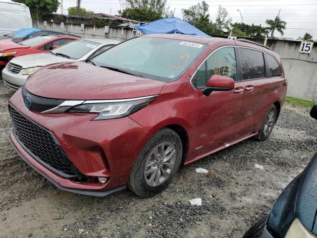 TOYOTA SIENNA XLE 2021 5tdjrkec3ms011909