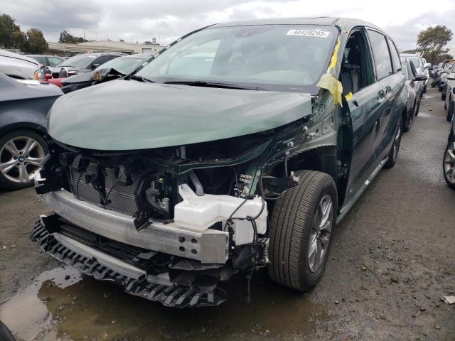 TOYOTA SIENNA XLE 2021 5tdjrkec6ms044256