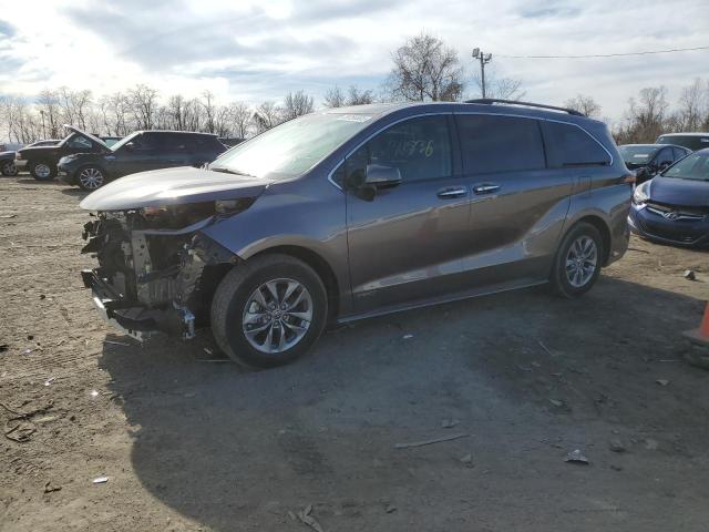 TOYOTA SIENNA XLE 2021 5tdjrkec9ms037866