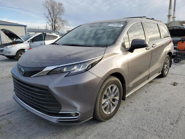 TOYOTA SIENNA XLE 2021 5tdjskfc1ms036326