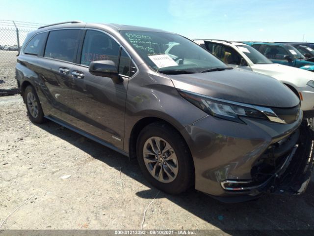 TOYOTA SIENNA 2021 5tdjskfc4ms016099