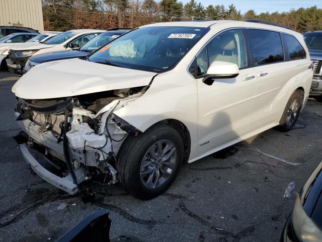 TOYOTA SIENNA XLE 2021 5tdjskfc4ms031265