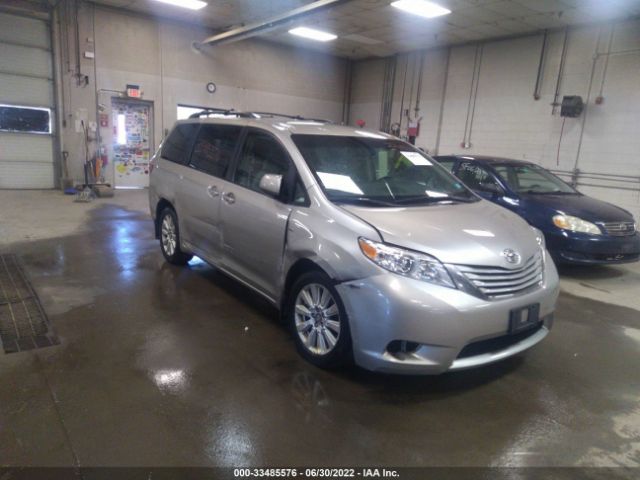 TOYOTA SIENNA 2017 5tdjz3dc0hs181285