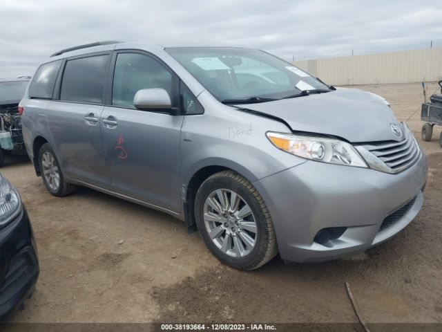 TOYOTA SIENNA 2017 5tdjz3dc4hs153148