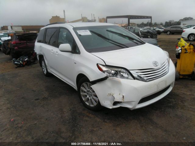 TOYOTA SIENNA 2017 5tdjz3dc4hs158589